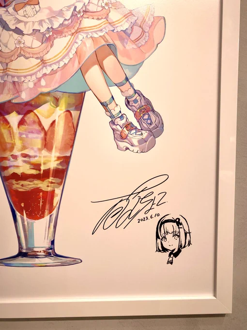 ちょっぴり展示品に加筆ペイントしてきました! #藤色巡り