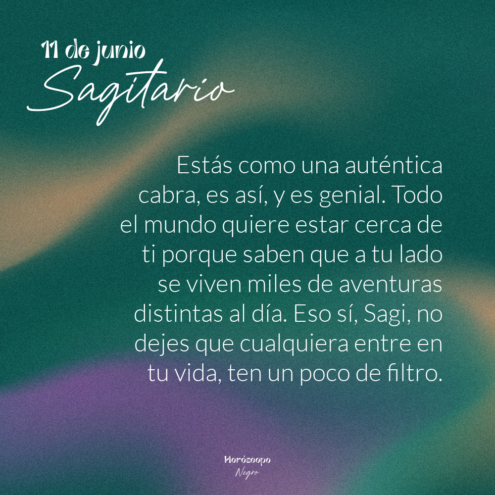 ✨♐✨ #sagitario #horoscoponegro