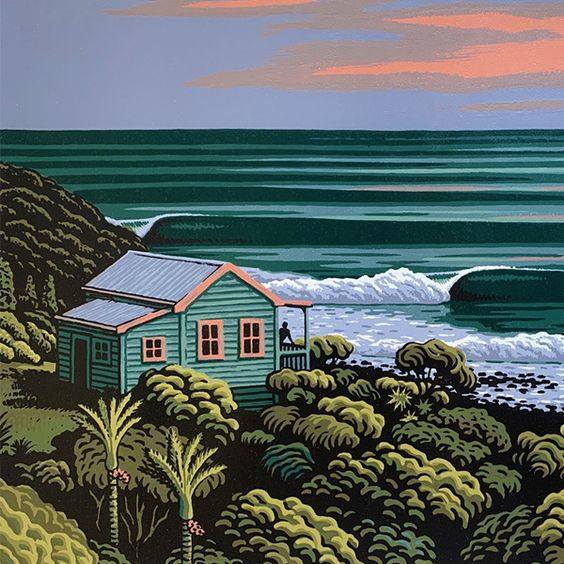 fraveris's tweet photo. Artist and printmaker Tony Ogle 
(b. 1959) 
New Zealand https://t.co/UpsJwcH59b