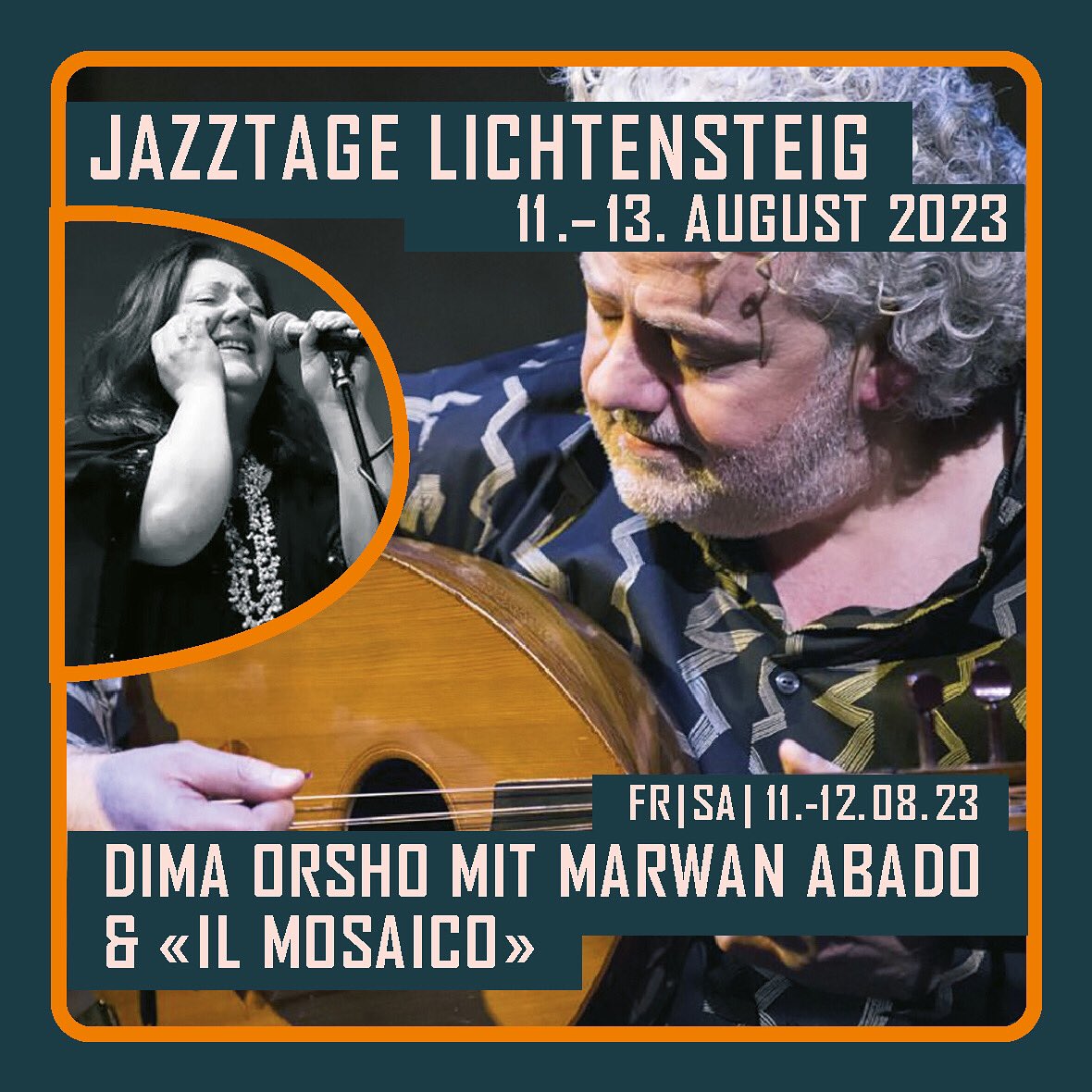 Jazztage's tweet photo. Zum Schluss: Frank Roberscheuten Hiptett &amp; Dima Orsho mit Marwan Abado und Il Mosaico 👏🏻😄 https://t.co/KPiSiLMkXb