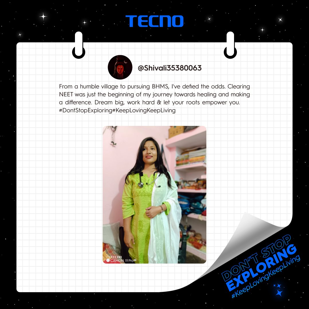 TecnoMobileInd's tweet photo. Congratulations @Shivali35380063 @BRAHMAN_EMPIRE, on winning the #TECNOCamon20Pro5G! Your inspiring stories continue to motivate us to keep exploring.
Congrats to all the other winners. Keep up the amazing work!
#TECNOCamon20 #DontStopExploring #KeepLovingKeepLiving https://t.co/CHqDfELZJq