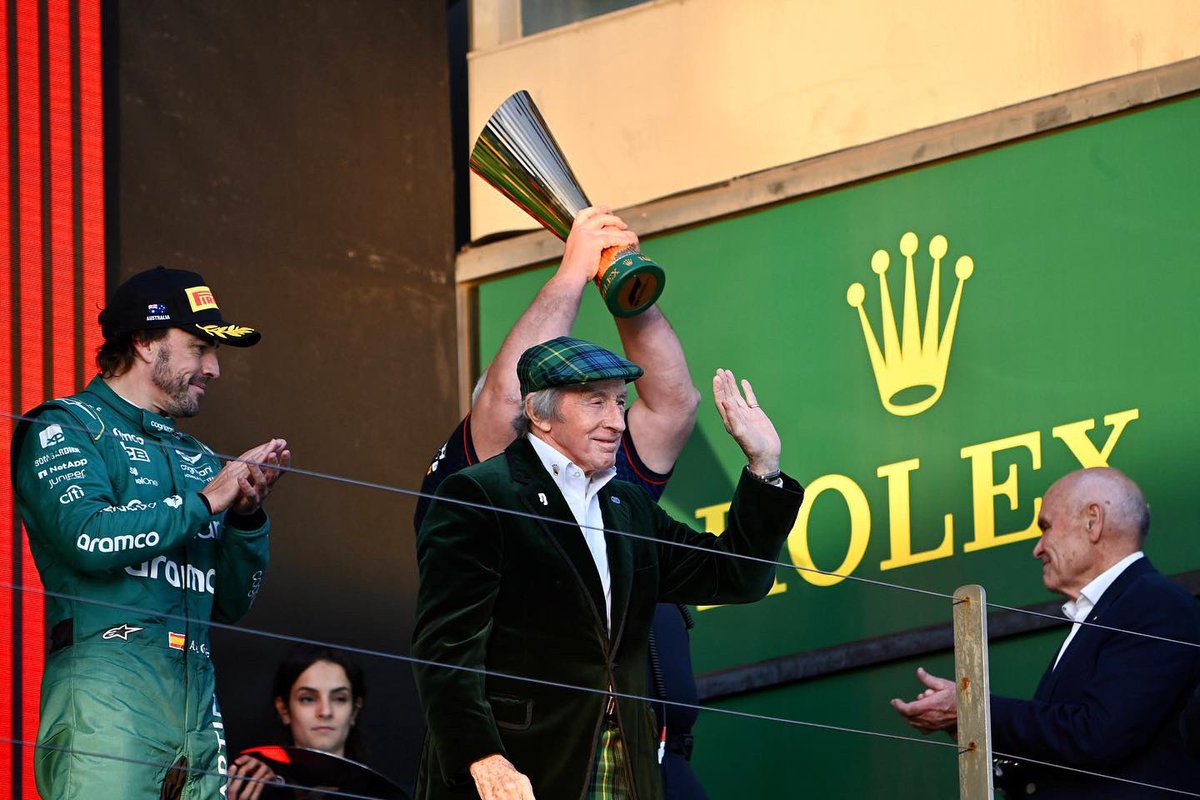 racingdementia's tweet photo. Happy birthday to the founder of Race Against Dementia, Sir Jackie Stewart! 

3x world champion and a tireless advocate. He's always had the courage to push beyond the limit, much like he did on those unforgettable Formula 1 laps. (1/3)

(📸: @f1marksutton) https://t.co/7BwiBZ8eiD