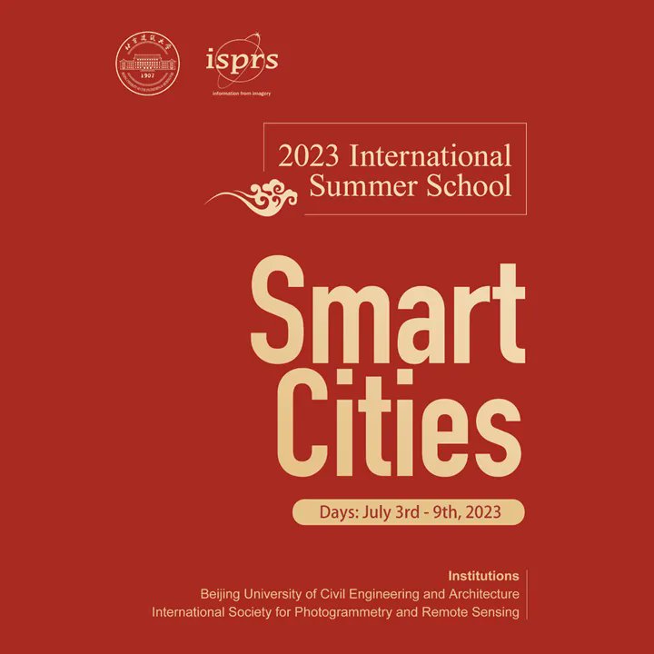 ISPRS_STEP's tweet photo. 📢 #SummerSchool reminder alert!

🎒 2023 Summer School on Smart Cities

ℹ️ Jointly organized by @ISPRS_SC, @ISPRS TC V, #BUCEA, and #BRAUIC), focusing on methods and technologies for Smart Cities.

🗓️ 03-09 July

📍 BUCEA in Beijing, China

More info 👉 https://t.co/fL5mrUZyrs https://t.co/fPtDWCvaIu