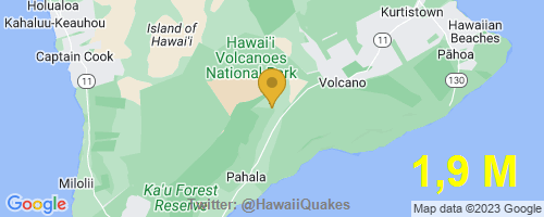 HawaiiQuakes's tweet photo. USGS reports: M1,9 Earthquake 19 km NNE of Pāhala, Hawaii,
Depth 7,4 Km @ 2023-06-11 01:06:35 HST.
More info: https://t.co/cL1qyOHINZ 
#EarthQuake #Hawaii #Quake https://t.co/z73EDlY52U