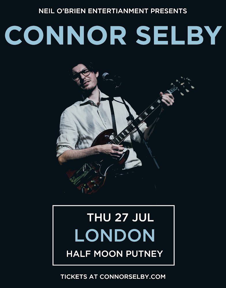 Currently supporting @RobertCrayBand on his UK tour - just announced July 27 headline show <a href="/HalfmoonPutney/">The Half Moon Putney</a> <a href="/connor_selby/">Connor Selby</a> - scoop up a ticket here before they disappear bit.ly/CS27JUL23