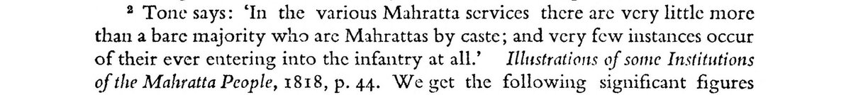 Marathas were never foot soldiers they were always cavaliers and cavalry leaders only. Foot soldiers of Maratha empire were always from other races. Marathas were recruiting mercenaries since the time of Peshwa Nanasaheb 
'Cause Marathas were not eager to stay away from homeland'