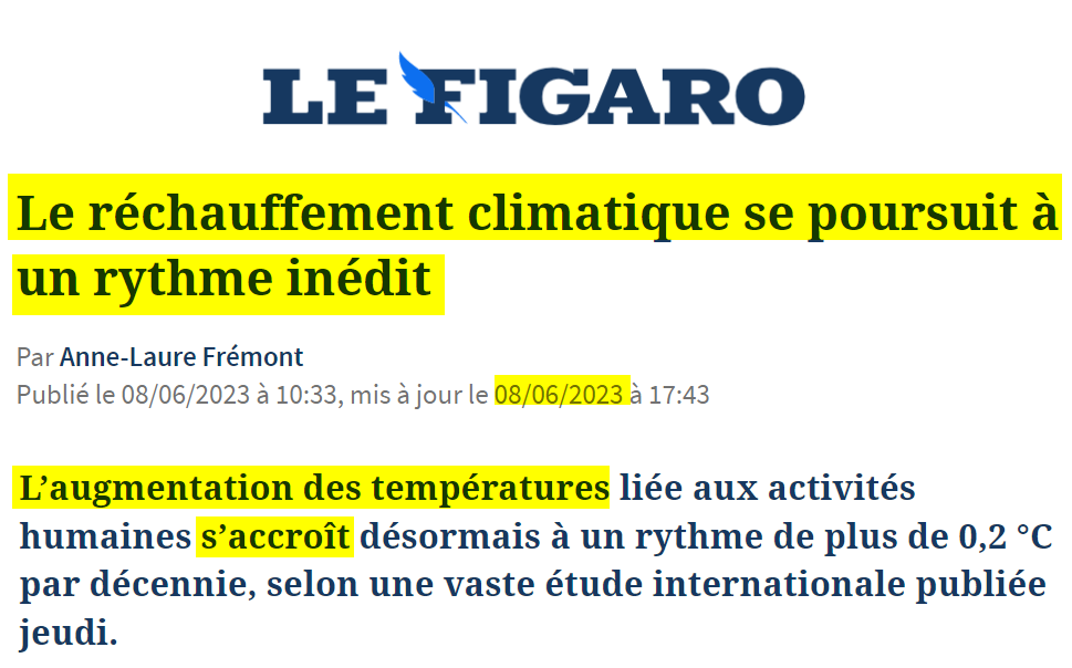 #Giec #Lefigaro #rechauffementclimatique #secheressemoncul #incendies #canicules #Inondations #CO2 #Agenda2030 #WEF #OM #BigPharma #climatcircus #Macron