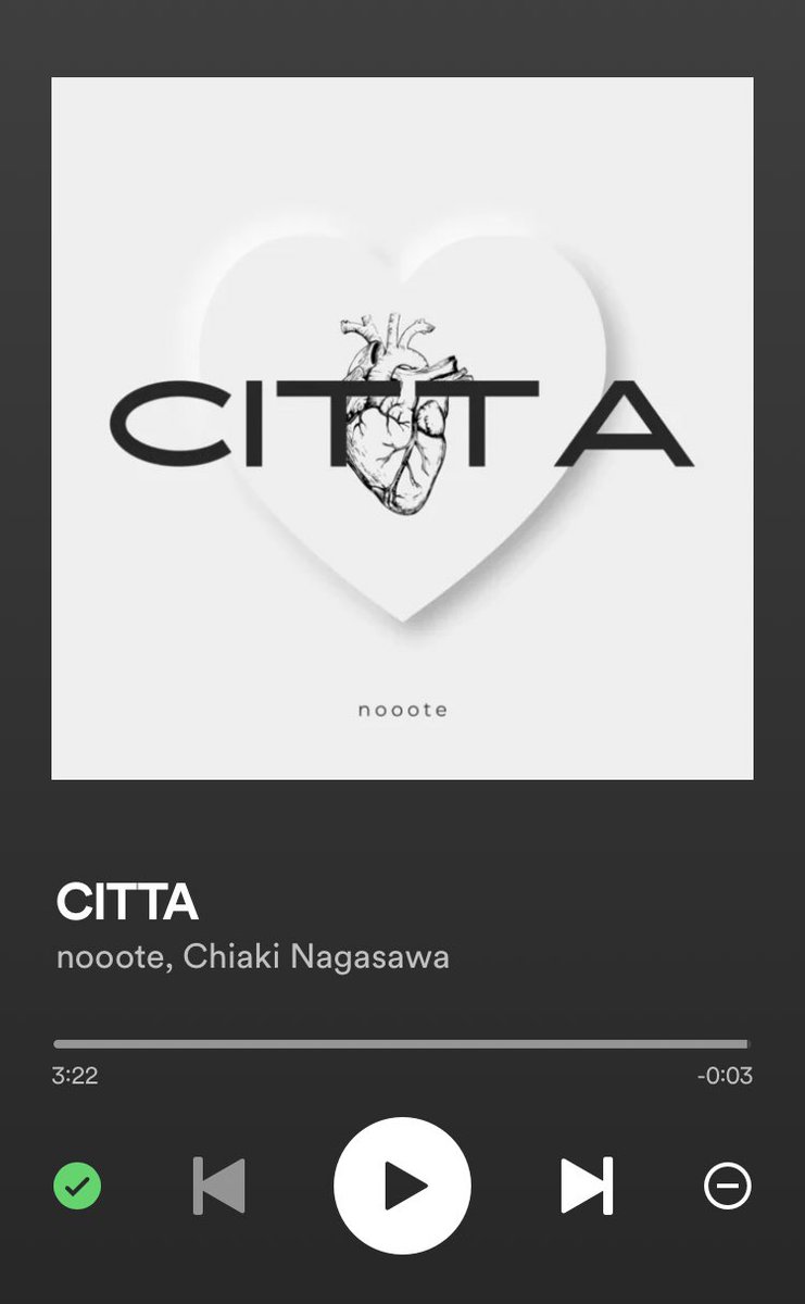 PnNljuTB9bLHgJv's tweet photo. 最近noooteさんの楽曲がカッコよくて好きで、YouTubeでダンス動画も観てるし、Spotifyで検索したらヒットしたから、お気に入り登録してリピートして聴いてる♪🥰💕

@nooote1210
#Spotify  #nooote
#ZIGAZIGA  #CITTA  #SPOTLIGHT https://t.co/fDbmOeZLBj