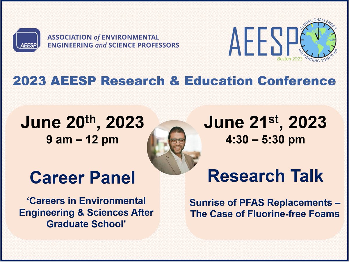 Very much looking forward to the #AEESP #Conference next week in #Boston!