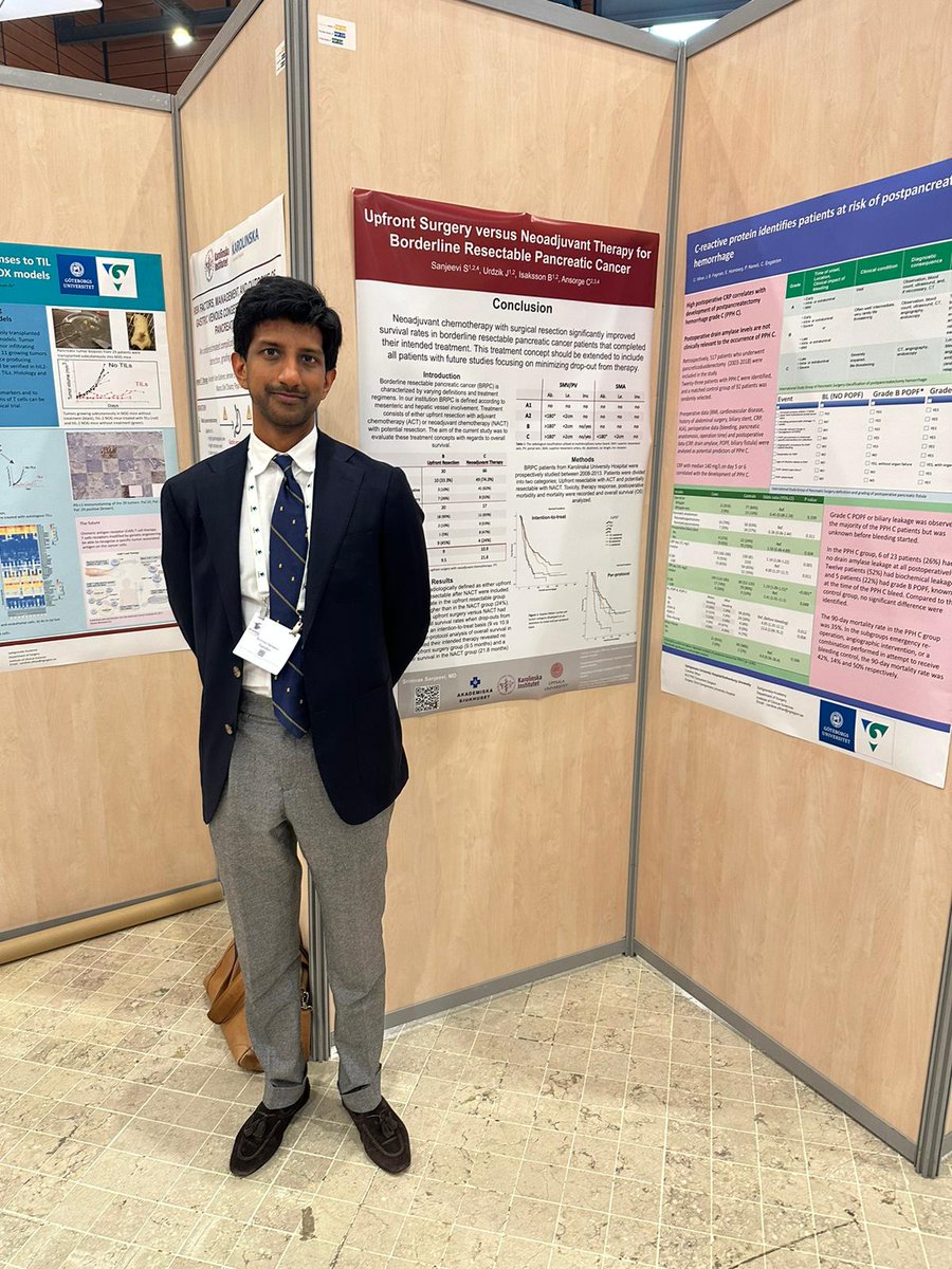 HpbUppsala's tweet photo. Dr Sanjeevi presenting his poster at the #EAHPBA2023 👏👏 https://t.co/mtRau9G7Eg