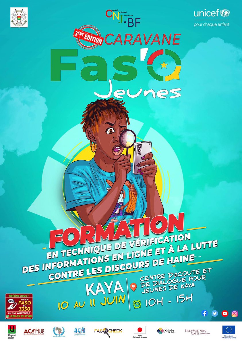 UNICEF_Burkina's tweet photo. Les discours de haine peuvent causer des préjudices réels et perpétuer la violence.  

Afin d’encourager le dialogue constructif, les jeunes ont pris connaissance des sites et des applications dédiés à la vérification des faits existants. 

#FasoJeunes https://t.co/aValk4GLcP