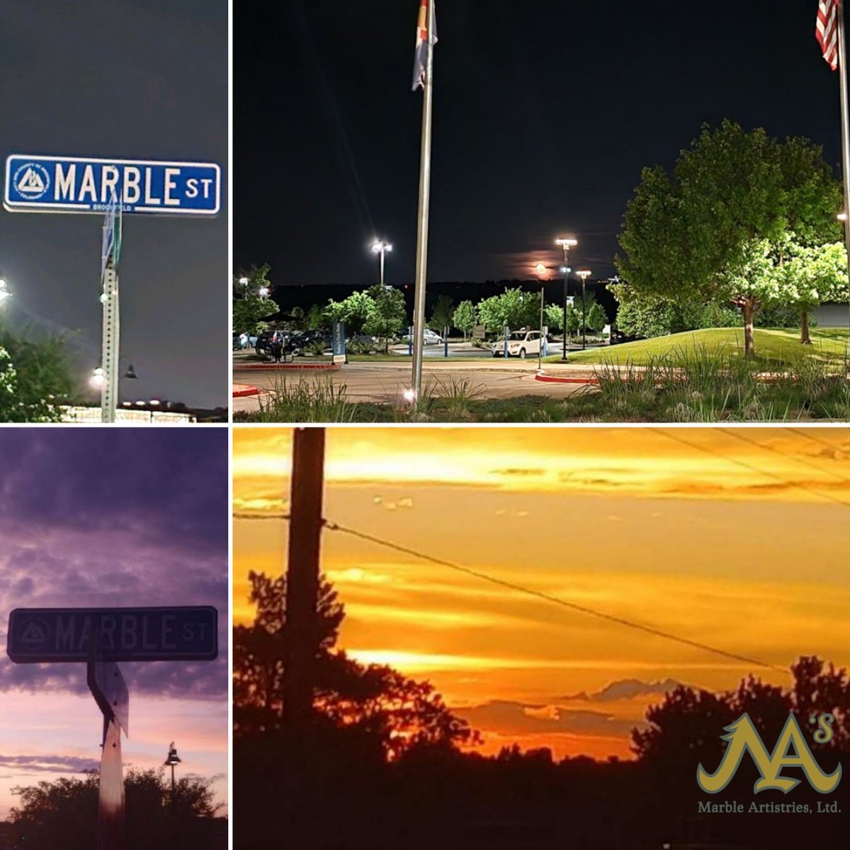 Nightfall to sunrise, we on Marble St. Whoop whoop!