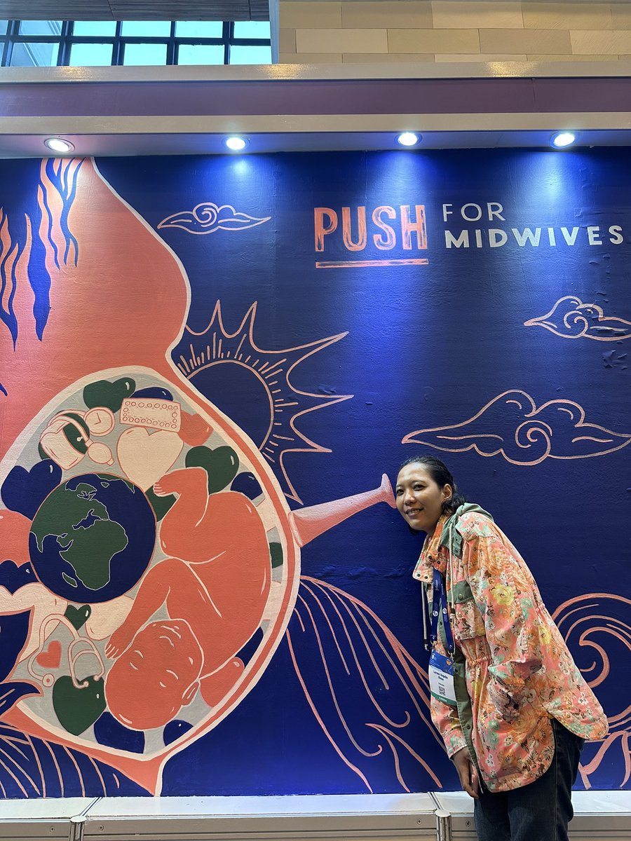 Our selfie mural is ready! 

Stop by the #PUSHForMidwives Lounge to strike a pose. 📸 📸 📸 

#MidwivesInBali #ICMCongress2023