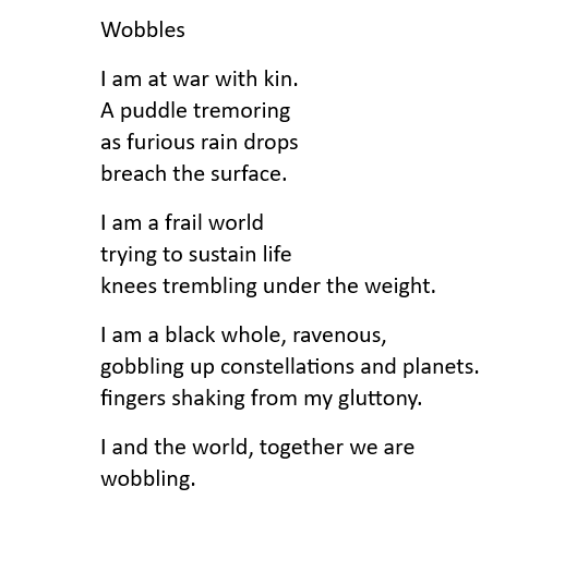 olugbem24116801's tweet photo. One of the poems that I wrote at the @NineArchesPress group session on Saturday. We explored themes of joy and courage. Was a really great wholesome session! https://t.co/LUO1fog6ec