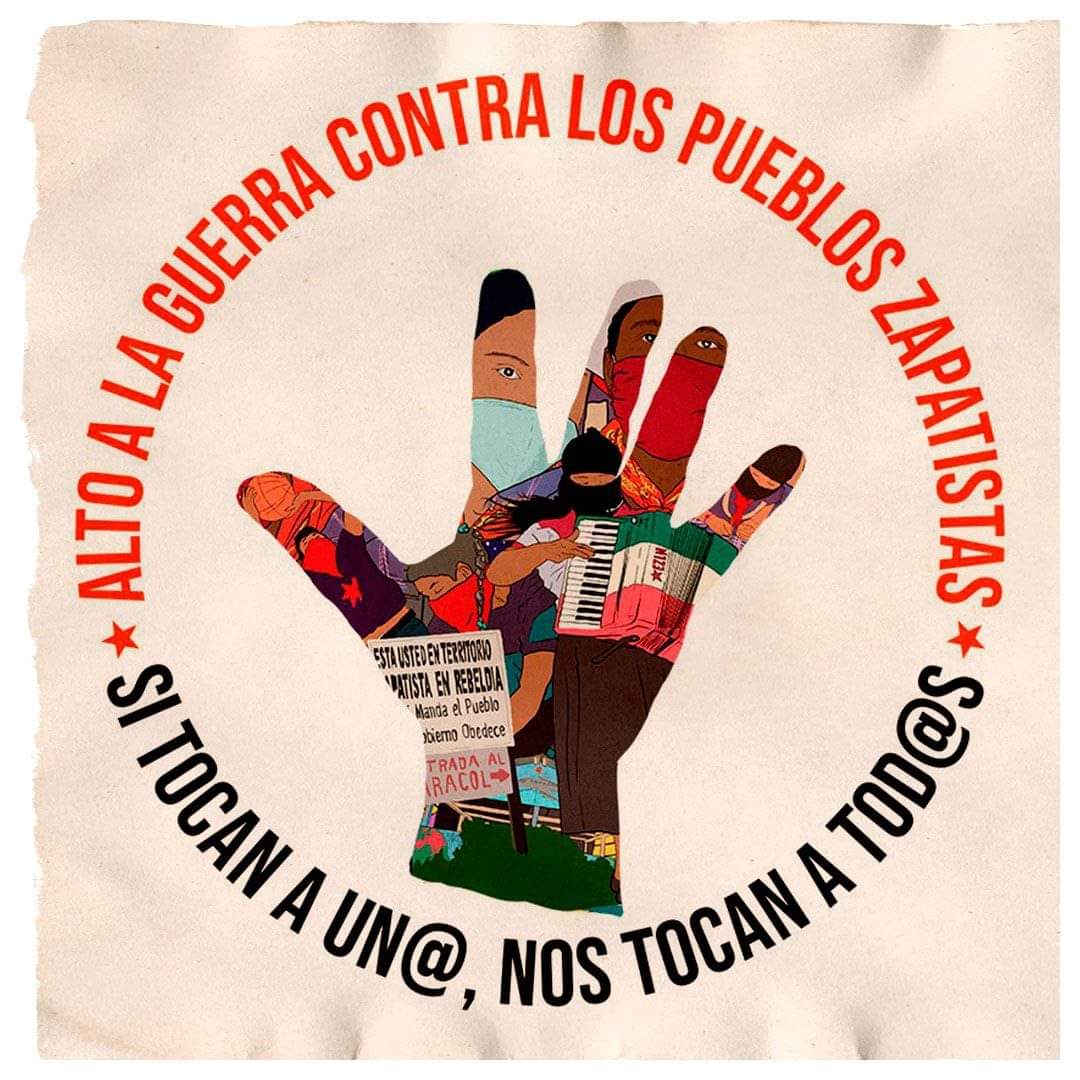 #PorLaPaz
#ConLasZapatistas
#ParemosLaGuerra 
@EmbaMexEsp #YaBasta