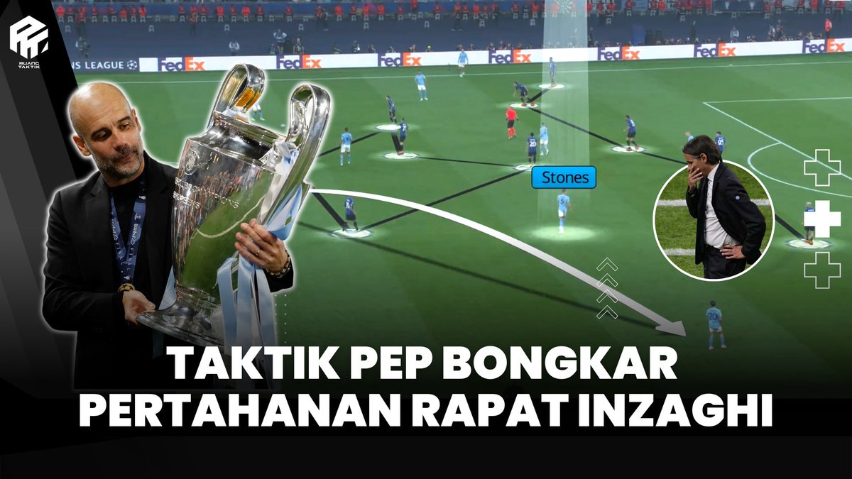 [VIDEO TERBARU]

Kredit buat Inzaghi yg sudah sampai final &amp; mempersulit Man City pada laga ini. Organisasi bertahannya mempersulit pemain-pemain City utk progresi bola ke depan. Bahkan lebih punya peluang emas. Tapi bukan Pep namanya kalo ga nemu solusinya. 

Let's go...
