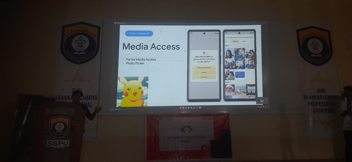 Media access to increase privacy, in the new version of Android 14 wow 🤩🤩
@gdgbhilai 
#GoogleIO
#GDGBhilai
#GoogleIOExtendedBhilai2023