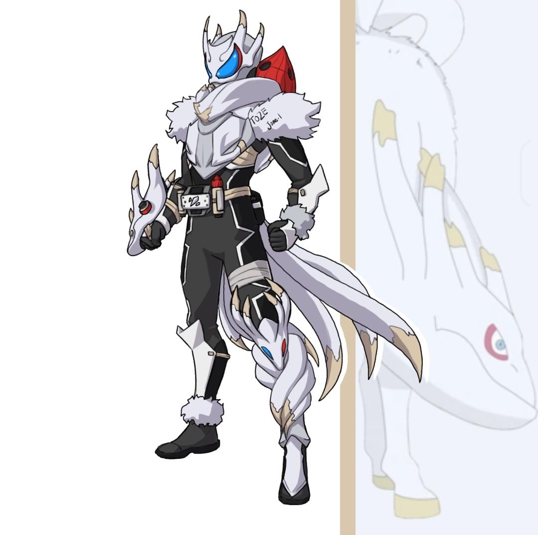 Knight Rider Scroll 「Kamen Rider Steam Kokuō scroll form」|TO ZEのイラスト