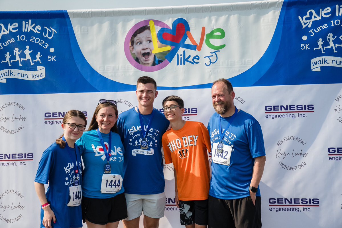 Our family had the best day running the <a href="/LOVElikeJJ/">LOVE like JJ</a> 5k yesterday! We ran, spent time with friends, teachers, and my students, got to meet Evan McPherson, AND got to hear about the amazing things the LOVE Like JJ Foundation is doing to love and serve our community. Awesome event!