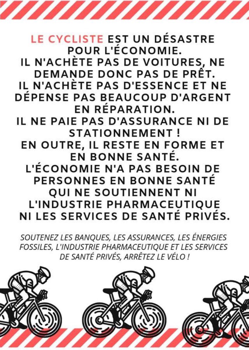 @franceinter Depuis que je fait du vélo , je suis devenu riche.