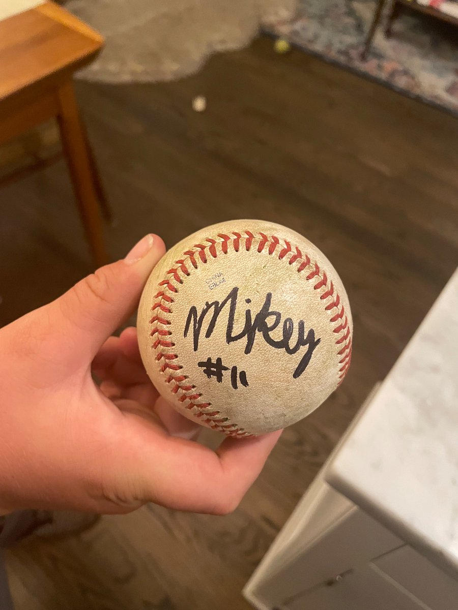 <a href="/mhbrinton/">Mikey Brinton</a> thanks for the baseball and talk with my son after the game!  Have a great summer! <a href="/VBL_Cannons/">Purcellville Cannons</a>