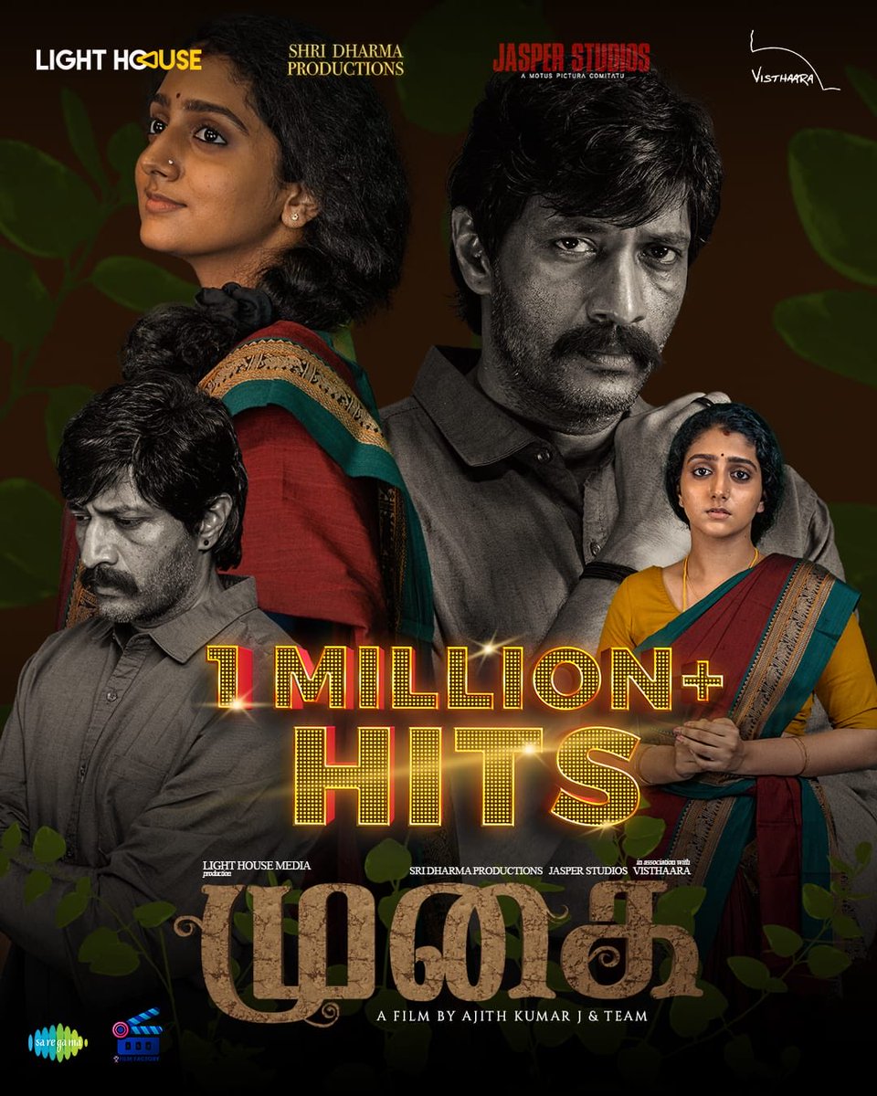 KollyBuzz's tweet photo. #Mugai Trailer hits 1 MILLION + views on YouTube ▶️ https://t.co/qU8eZoatWr
Starring Aadukalam #KishoreKumar #ArshaChandiniBaiju
Directed by @justinajith3
#LightHouseMedia @thondankani @saregamasouth https://t.co/ys0TMv9lMT