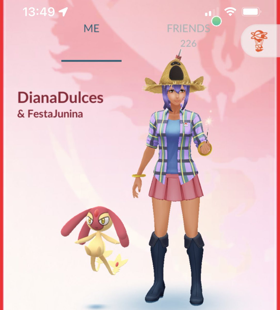 diana_dulces's tweet image. Shiny novo, roupa nova #PokemonGO #festajunina
