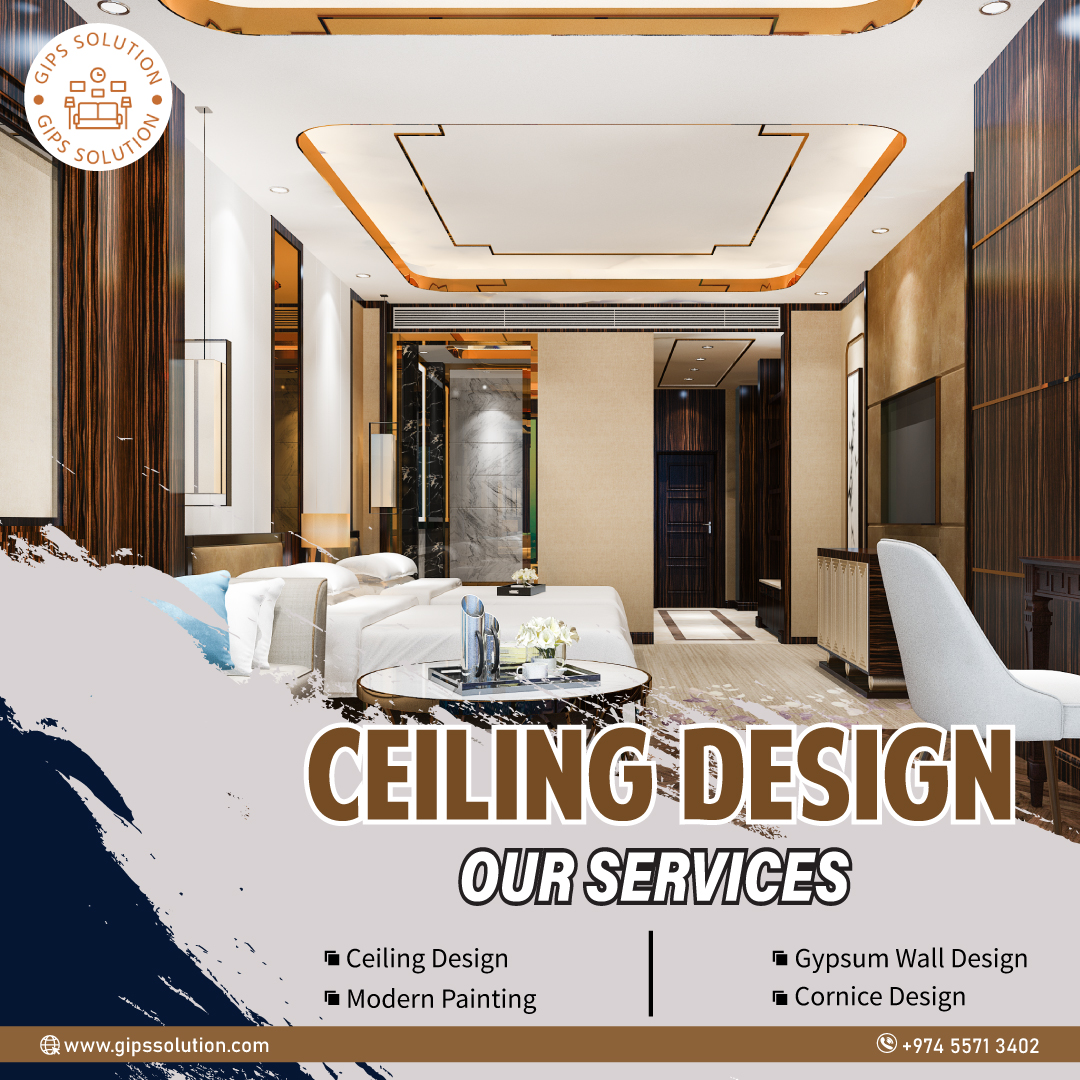 We offer outstanding options for ceiling design that reclaim the grace and beauty of your environment. 

Contact Information
Phone: +974 55713402
Email: contact@gipssolution.com
Our Website: gipssolution.com

 #decor #decoration #InteriorDesign #ceilingdesign #GipsSolution