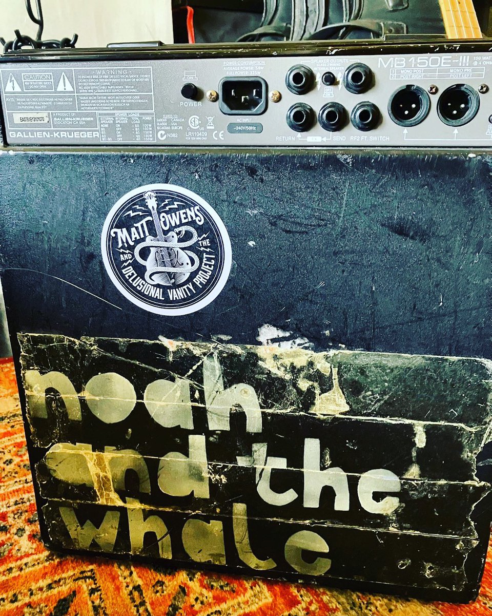 mattowens_music's tweet photo. A life, well…. Lived! @GallienKrueger @noahandthewhale #bassamps @americanaUK @TheAMAUK @thegrapesbath @bathindiechat @theoakbath #bands #gigs #noahandthewhale https://t.co/8denFWAwTO