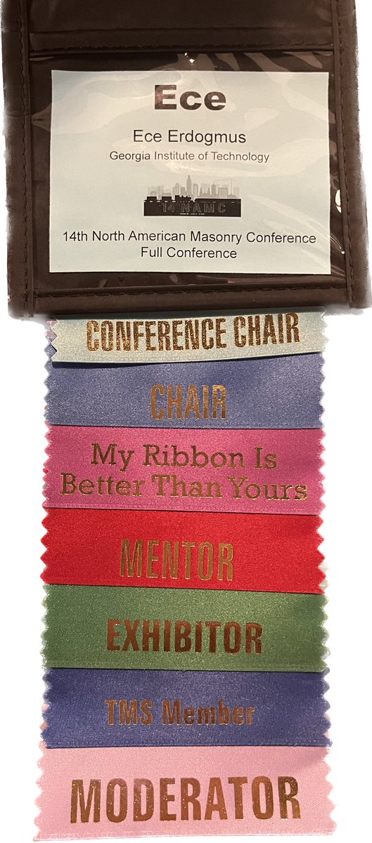 Last day of The Masonry Society (TMS) meetings and the kick off for the 14th North American Masonry Conference! 
#masonry #masonrynatters