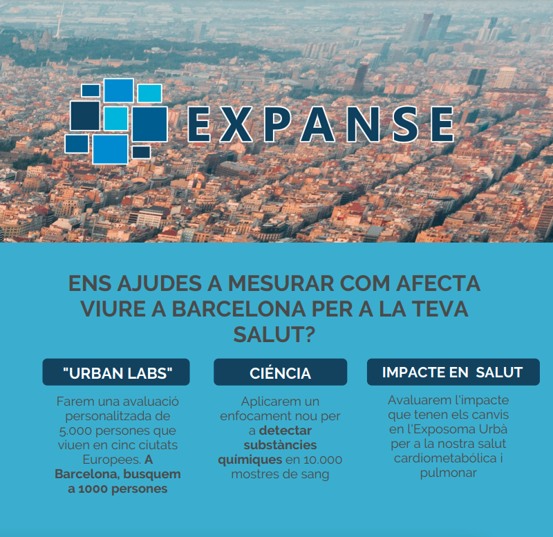 ISGLOBALorg's tweet photo. 🧑🏾‍🔬 Ens ajudes a mesurar com afecta la salut viure a #Barcelona?

🏡 El projecte #EXPANSE busca persones que visquin a Barcelona i s'estiguin planejant mudar-se perquè participin en la iniciativa.

Descobreix com participar-hi aquí:
🤳 https://t.co/K8fmeqyvUC https://t.co/zNQN7GaGvA