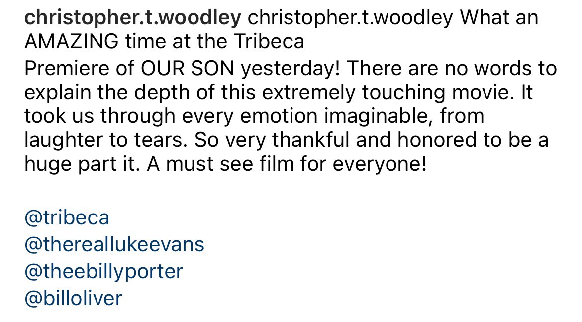 From christpher.t.woodley ‘s post on IG 
instagram.com/p/CtWWJiluNAZ/…
#lukeevans #thereallukeevans
#billyporter #oursonmovie 
#tribaca #Tribeca2023
