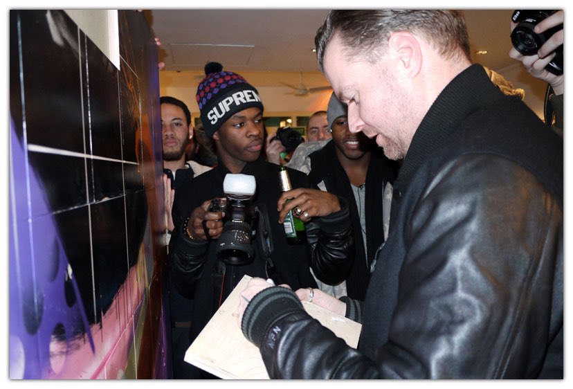 In 2010 I was invited to Colab with Aol for The Project on Creativity with Chuck Close. The works went digital, the originals hung in the <a href="/newmuseum/">New Museum</a> in NY. I also had an installation on Dover St, London with <a href="/sizeofficial/">size?</a> and <a href="/Nike/">Nike</a> <a href="/dotSWOOSH/">.SWOOSH</a> for the anniversary of the Air Stab.