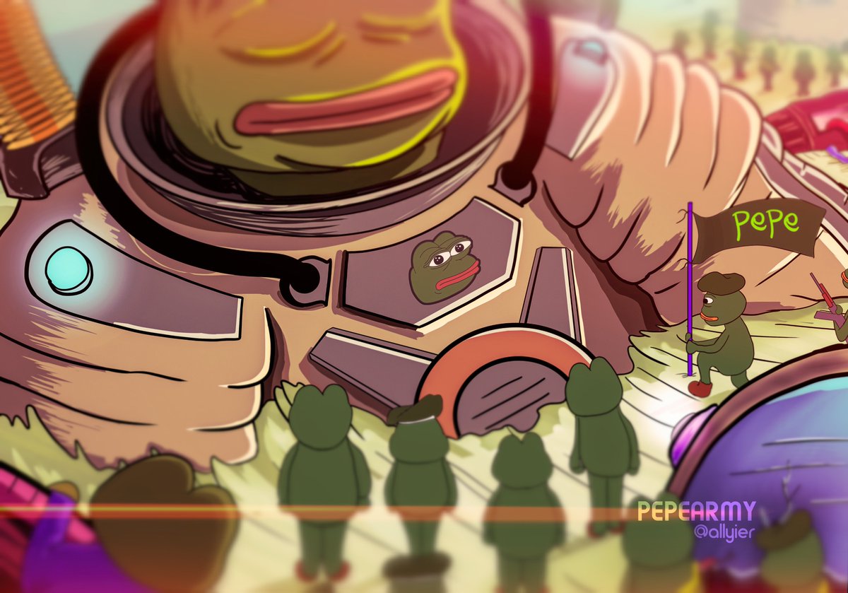 #PEPEARMY Loading ........ #PEPE  will wake up soon 
🟩 
WHO IS READY DROP YOUR 🟩 Big announcement soon make sure turn notification on !!!!