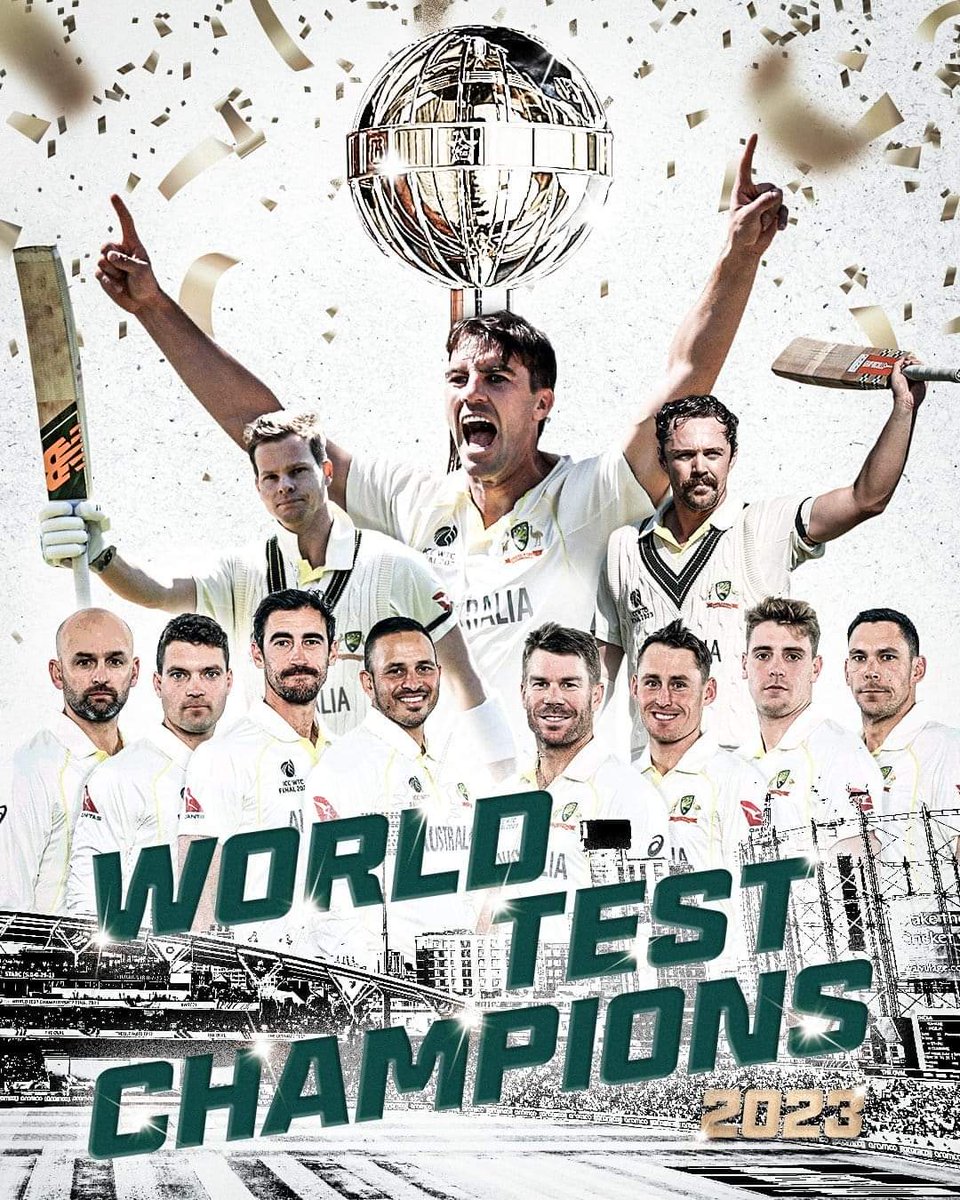 Congratulations #teamaustralia #WTCFinals #AUSvsIND
#شجاع_آباد_میں_امید_سحر
