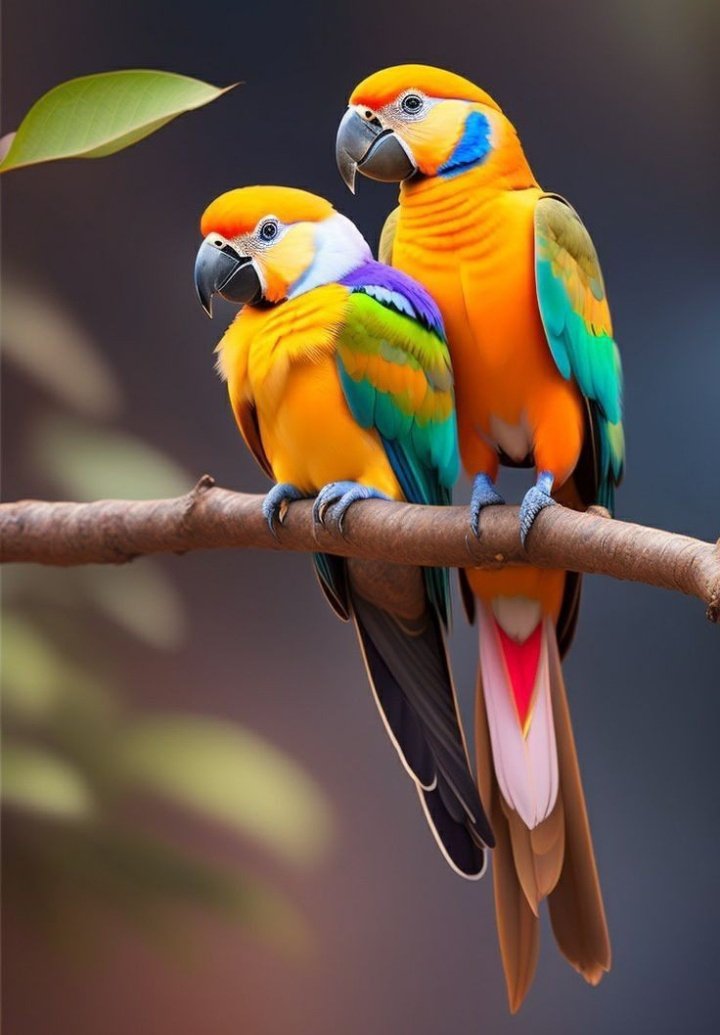 ❤️🦜🦜

A pair of beautiful parrots.
So Cuties
❤️🦜🦜
