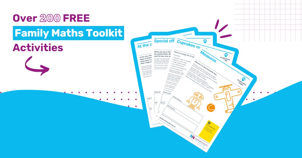 📢Calling all teachers!🍎🎓
Are you looking for free maths activities to do with your class? We've got you covered!

Our Family Maths Toolkit has tonnes of free and engaging maths activities designed to make learning fun and effective. 🔗 bit.ly/43RsYGQ 

#TeacherTwitter