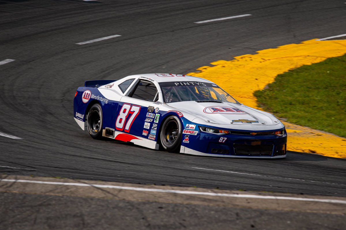 Our No. 87 AER/Paillé Camaro is a beaut. Ran great in the first half of the #budlight300 then took a pit lane penalty and got spun by a competitor. Pace was good but hard to come back from those setbacks. We’ll be back soon!