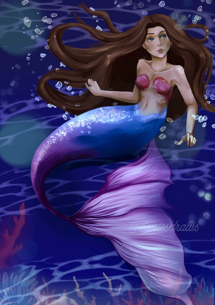 daisiesdraws's tweet photo. i refuse to believe that mermaids don’t exist 

#artph #mermay (late 😭) https://t.co/Vz8D3vjbpZ