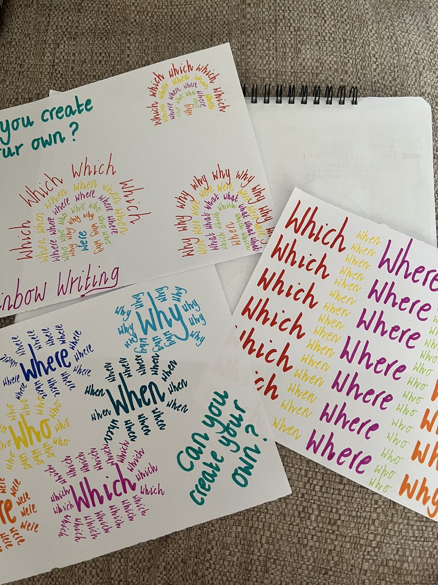 MissDay101's tweet photo. And that is rainbow writing ready for next week… https://t.co/XVRihwTtvl