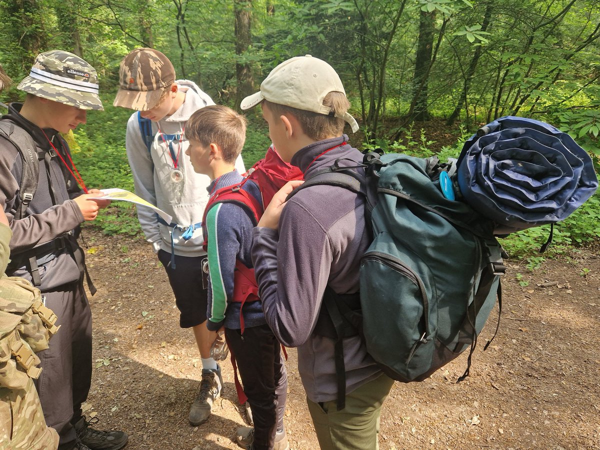 Yesterday students from @BlaiseHighSch were in the Forest of Dean for their #DofE training. All set up well for their final expeditions in a few weeks. @GreenshawTrust