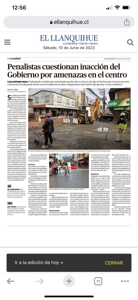 Lo venimos planteando hace un tiempo han aumentado un 38% los delitos violentos en el sector centro de #puertomontt la <a href="/DPRLosLagos/">Delegación Presidencial Regional de Los Lagos</a> debe cambiar su estrategia frente a la seguridad publica, queda demostrado que tenemos calles con violencia en la capital regional✌🏻