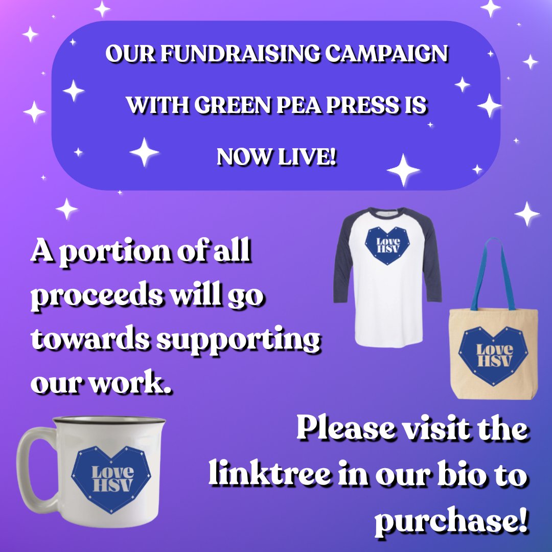 The campaign is now live! Please visit Green Pea's website to purchase. greenpeapress.com/campaign/p/lov…

A portion of proceeds will go to supporting all the work we do. So not only do you get to wear something with our cute logo, you also get to help us!!