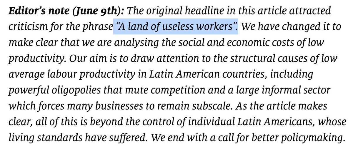 @reporterdriver OMG the original headline is even worse: 'A land of useless workers.' Hey @TheEconomist, if you want to draw attention to underlying social and economic drivers, how about blaming the people & systems who do the driving?

+what @reporterdriver said.