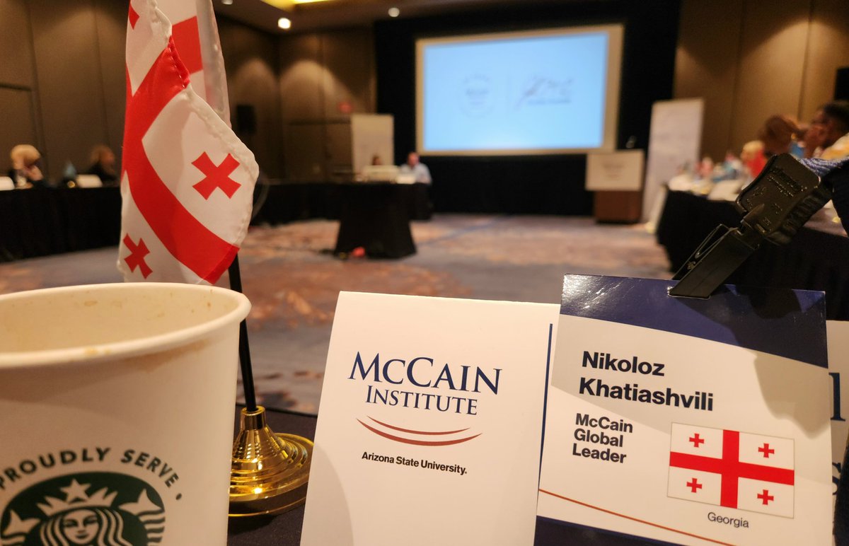 Just Kicked-off the @McCainInstitute #McCainGlobalLeaders program. 🇺🇸🇬🇪🇺🇸🇬🇪🇺🇸🇬🇪🇺🇸🇬🇪