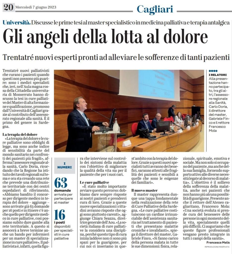 ItalianPainSoc's tweet photo. Trentatré nuovi  specialisti in cure palliative e terapia dolore hanno discusso le tesi  a conclusione del Master di alta formazione dell'Università degli Studi di Cagliari, direttore del Master il prof. Gabriele Finco, presidente in carica dell'AISD 
#medicinadolore https://t.co/kRgAitxI8g