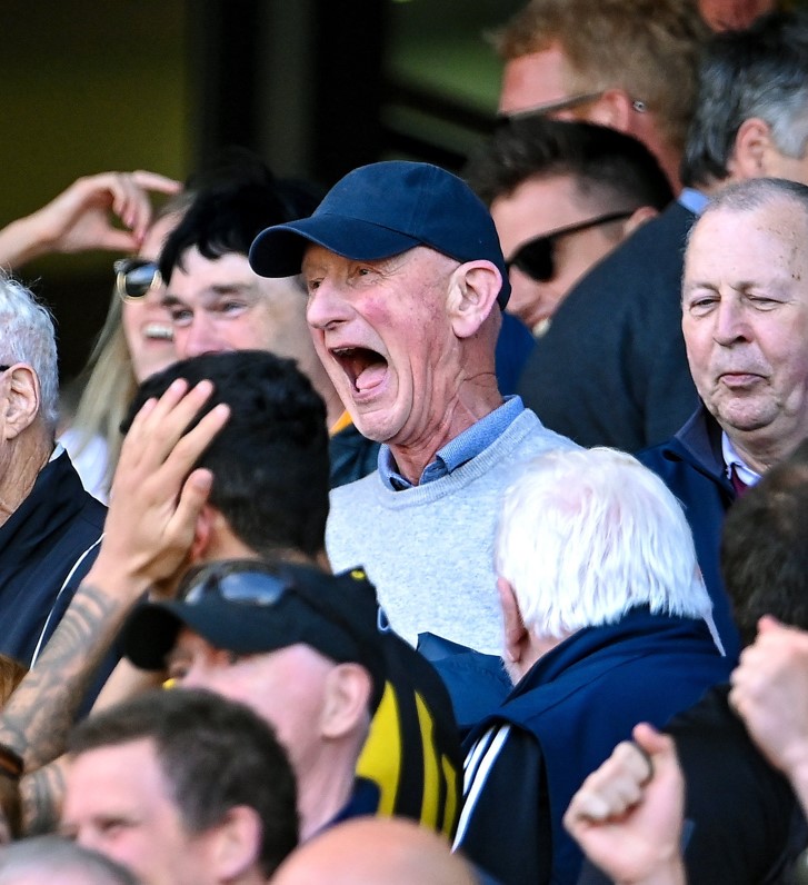TheSundayGame's tweet photo. A certain Kilkenny fan was left ecstatic with their last-gasp Leinster final win... https://t.co/boebRXMygn