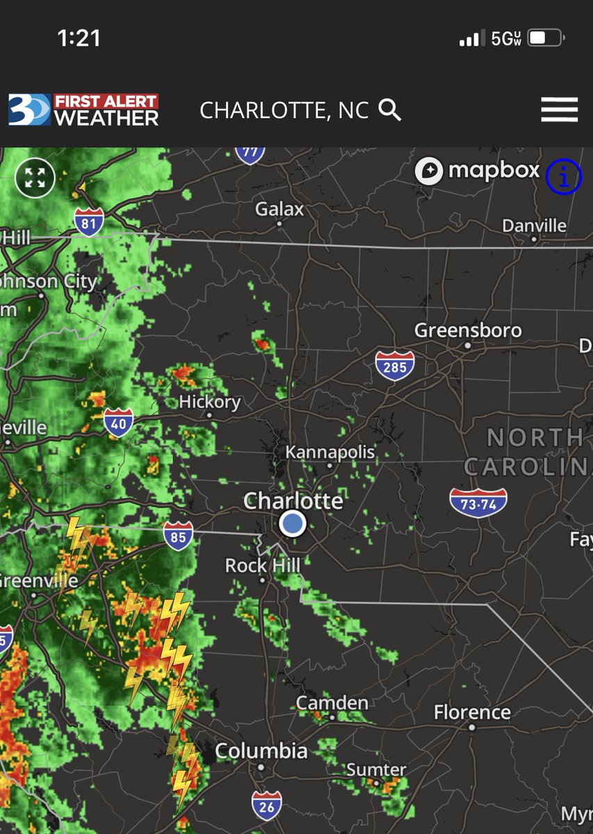 Rachel Coulter WBTV on Twitter "Quick afternoon check on radar ⬇️⛈️