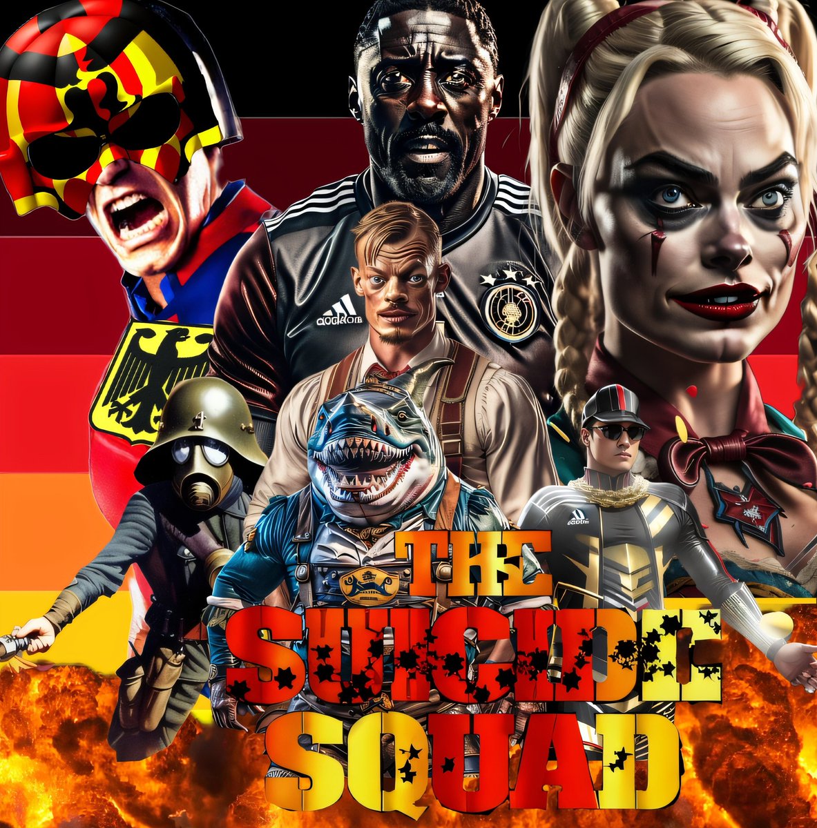 'The Stolzmonat Squad' - Kinoplakat

#Stolzmonat #StolzStattScholz #Stolzfahne #thesuicidesquad