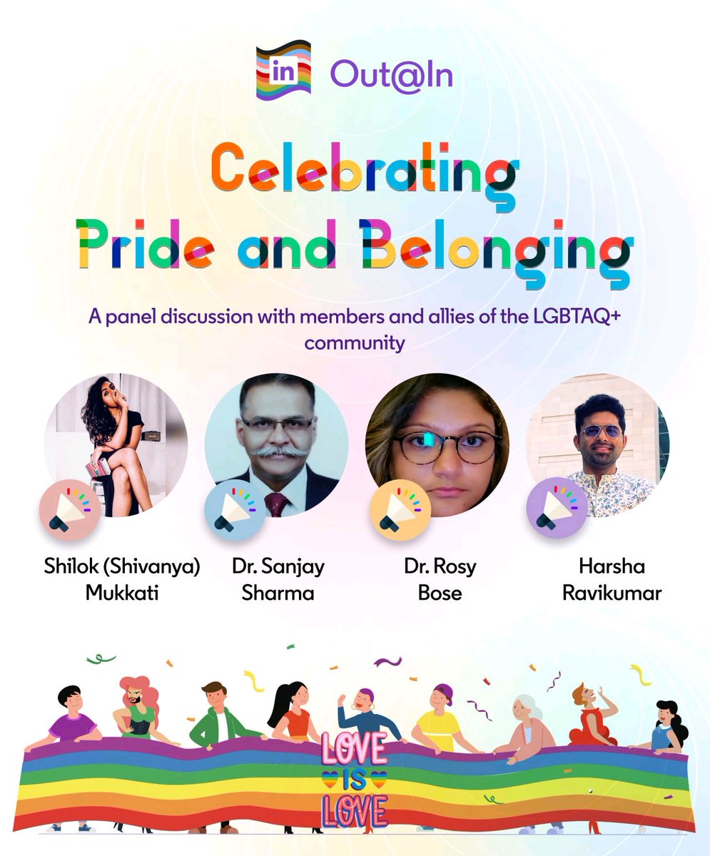 #throwback to #PrideMonth2022 as speakers in panel discussion with <a href="/LinkedInIndia/">LinkedIn India</a> #samesexmarriage #loveislove